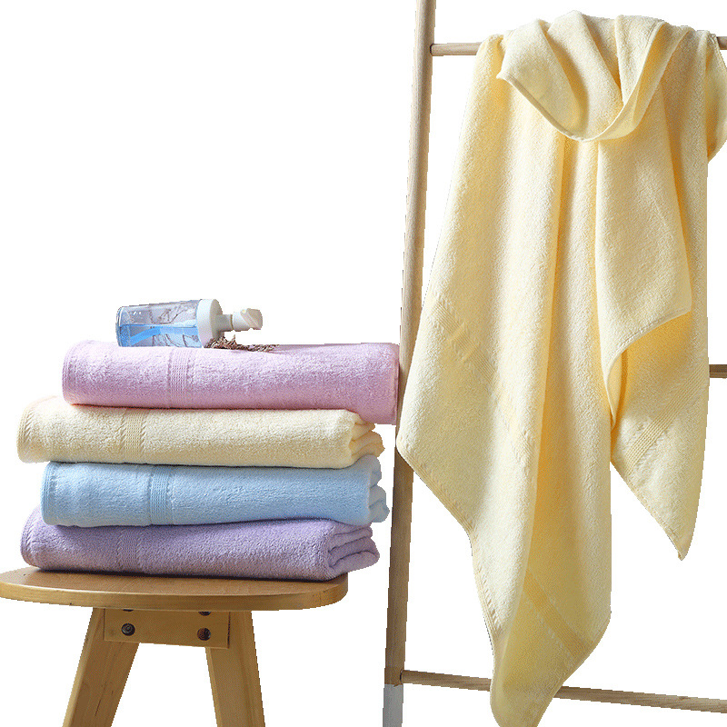 Factory Direct Sales Bath Towel Wholesale Pure Cotton Base Absorbent Bamboo Fiber Adult Large Towel Does Not Drop Hair For Men And Women Wrap details Picture