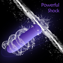 Mini vibrator for women, threaded pure silicone bullet jumping egg, adult sex toy