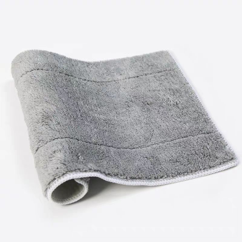 Plate mop thickening replacement mop mop terrycloth double thickening absorbent mop head accessories clamped mop Application Scenario