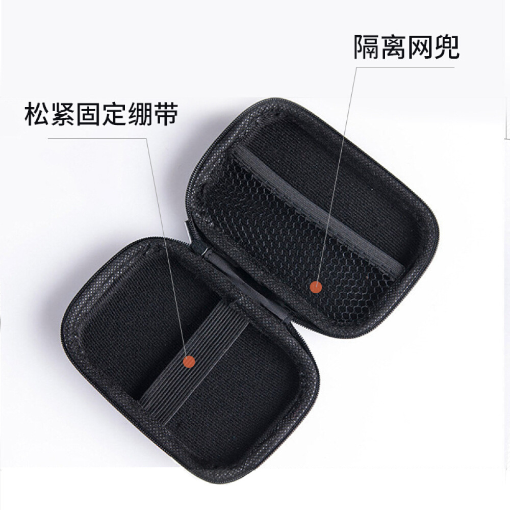 eva packaging box, headphone case, 2.5-inch portable hard drive case, headphone storage case, data cable storage case, eva bag Specification image