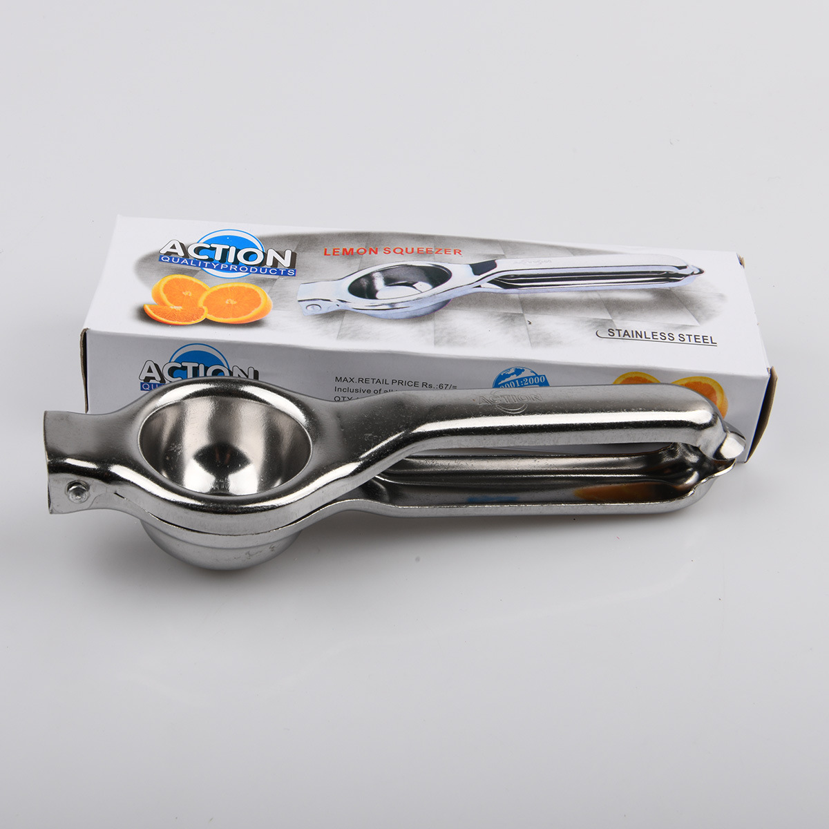 Home-use thickened manual juicer, baby orange fruit juicer, stainless steel lemon clamp, 186g details Picture