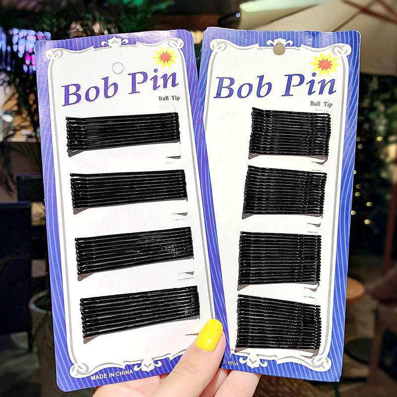 Ladies' invisible hair clips, blue card design, wavy steel wire straight clip, essential for hair styling details Picture