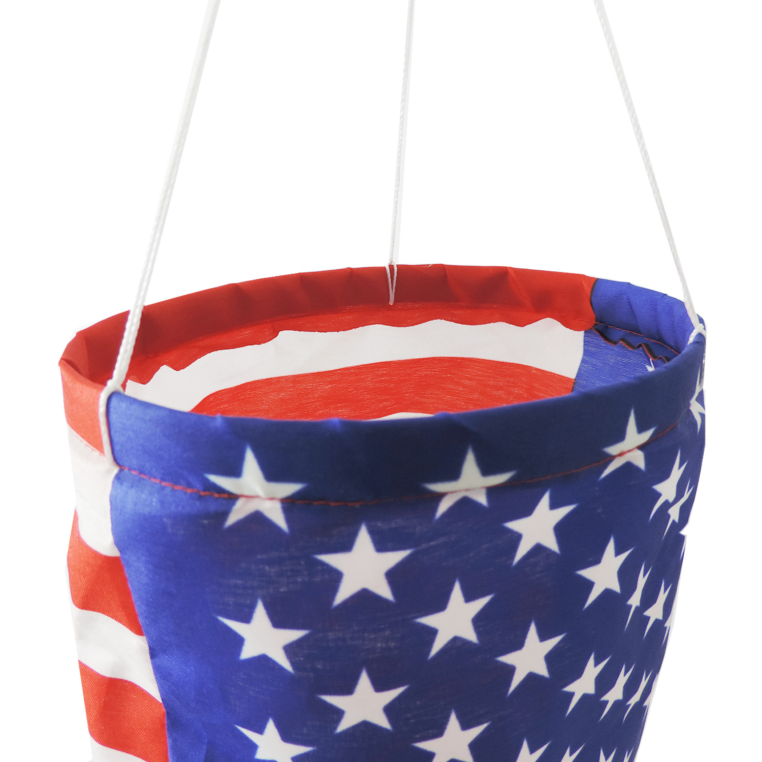 Customized polyester American flag for cross-border Independence Day wind tunnel flags, National Day decoration, courtyard arrangement, and polyester American flag details Picture