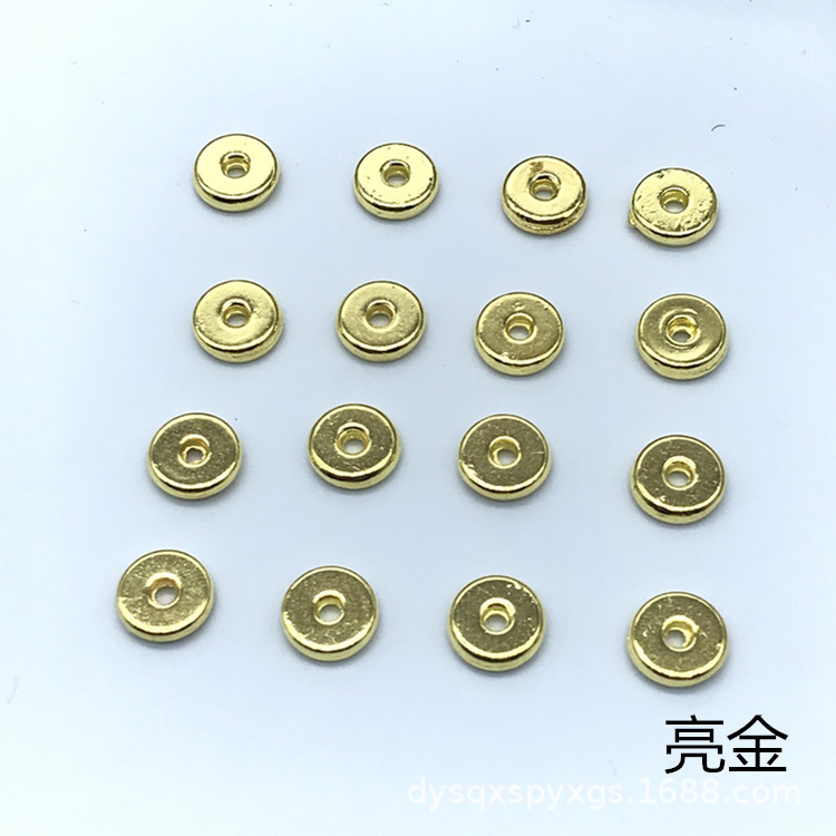 DIY jewelry accessories, retro zinc alloy handcrafted semi-finished products, 7mm interval multi-color bracelet and necklace accessories spacers Specification image