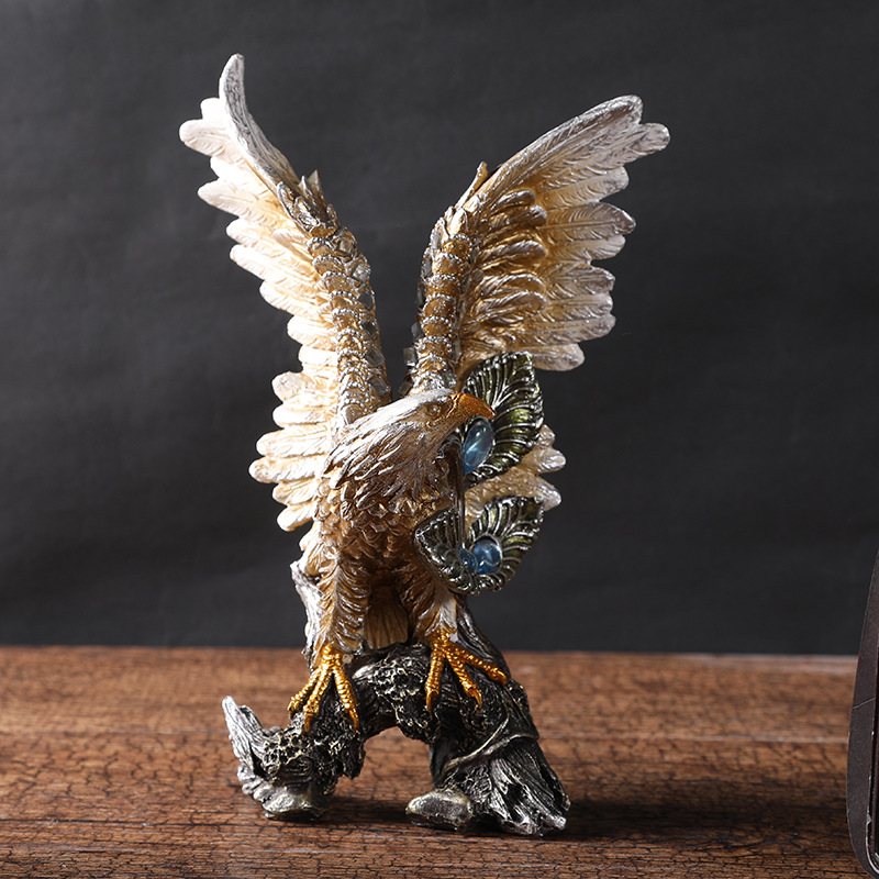 Grand Plan Resin Eagle Decoration Office Owner Table Home Decoration Store Company Opening Gifts