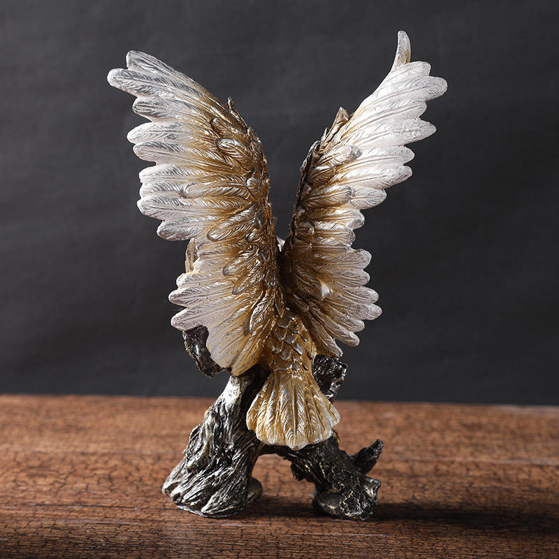 Grand Plan Resin Eagle Decoration Office Owner Table Home Decoration Store Company Opening Gifts Specification drawing