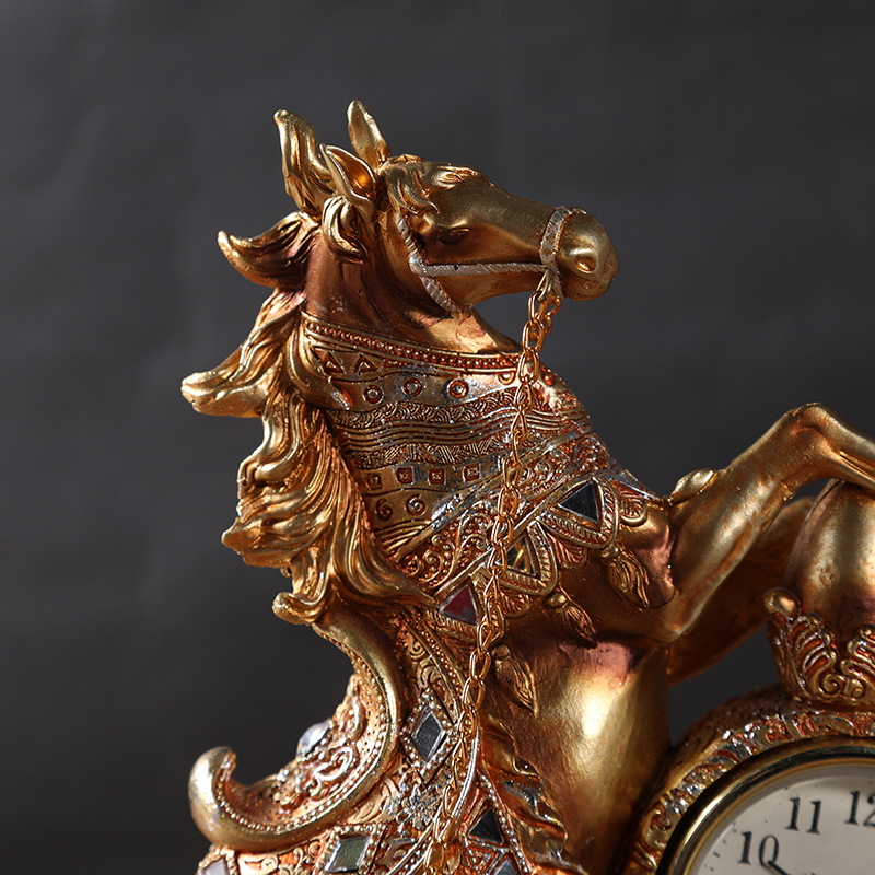Home Resin Crafts Watch Horse Wholesale Tv Cabinet Auspicious Horse Entrance Decoration Specification drawing