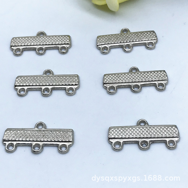 DIY alloy jewelry accessories, earrings, bracelets, hanging heads, multi-hole connector rods, factory direct sales, colors available upon order details Picture