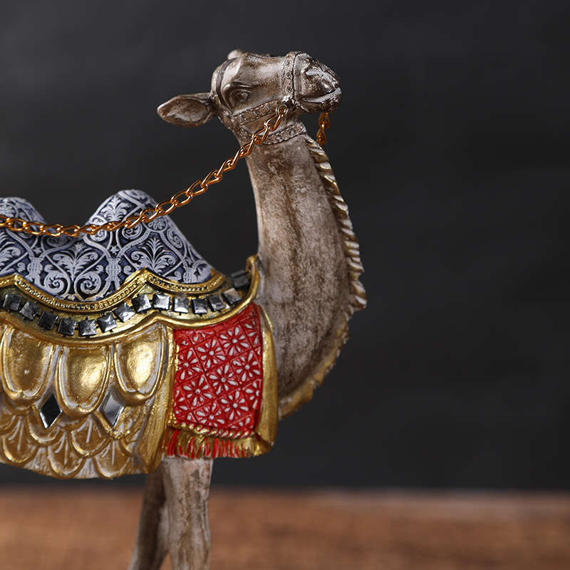 Cross-Border Foreign Trade Desert Camel Animal Resin Decoration Model Model Room Office Soft Decoration Crafts Specification drawing