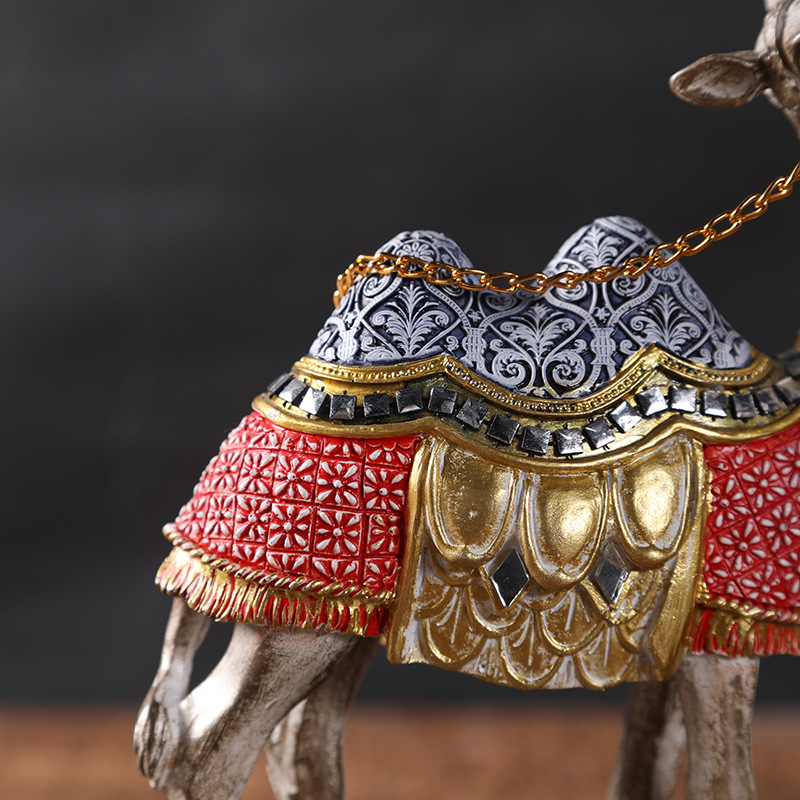 Cross-Border Foreign Trade Desert Camel Animal Resin Decoration Model Model Room Office Soft Decoration Crafts Application Scenario