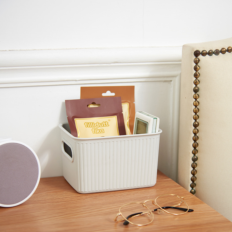 Kitchen storage basket, bathroom storage frame basket, plastic rectangular storage basket, desktop storage basket details Picture