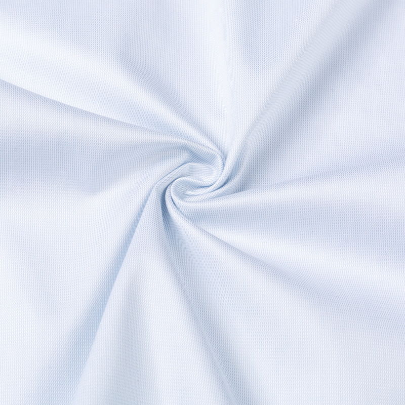 Men's shirt DP ready-to-wear, no-iron, business wear, formal wear, professional wear, men's long-sleeved, all-cotton, light gray blue, all-cotton 100 count Specification image