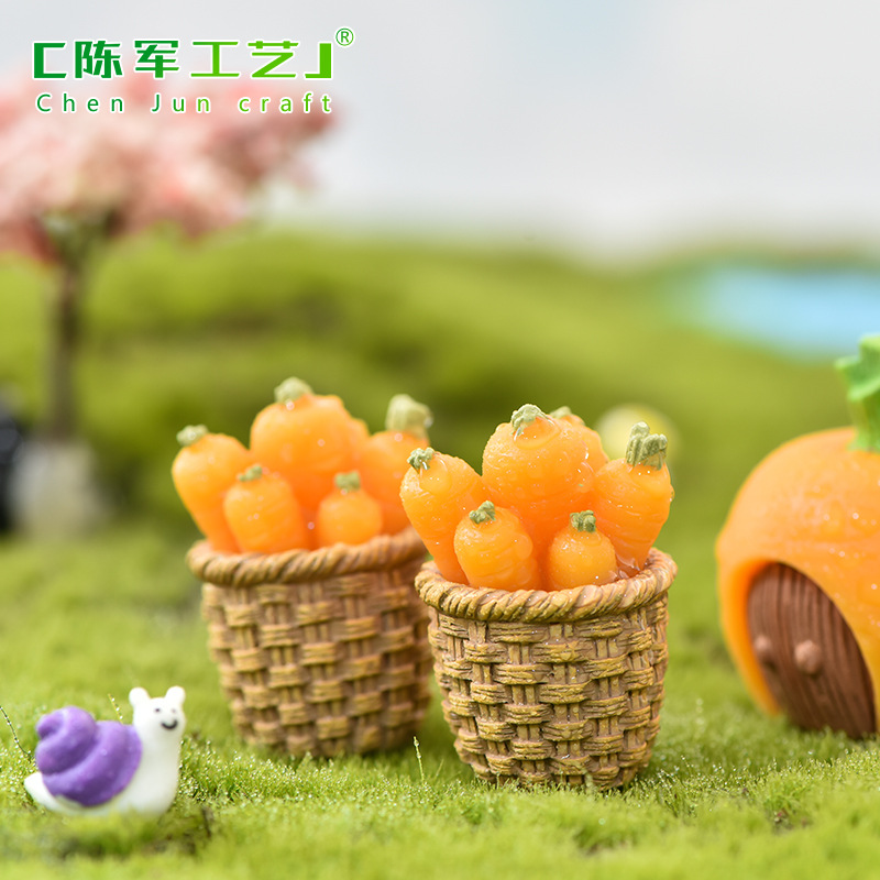 Micro landscape, cute animals, cartoon rabbits, carrot house, adorable rabbits, garden resin ornaments and accessories, Year of the Rabbit decorations Application Scenario