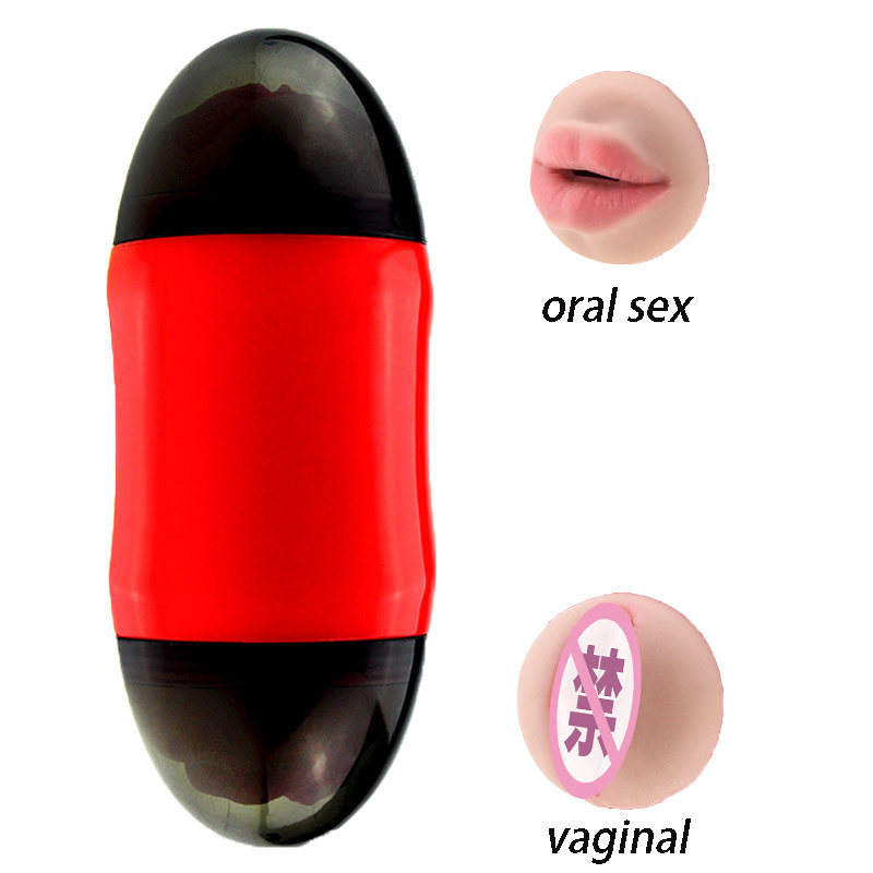 Double head airplane cup men's masturbation cup snail portable manual airplane cup adult sex toys details Picture