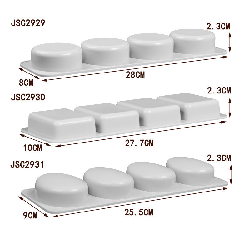 Jia Shi Cross-border multi-style direct supply DIY handmade soap molds, high-temperature resistant and easy-to-remove soap molds, silicone soap molds details Picture