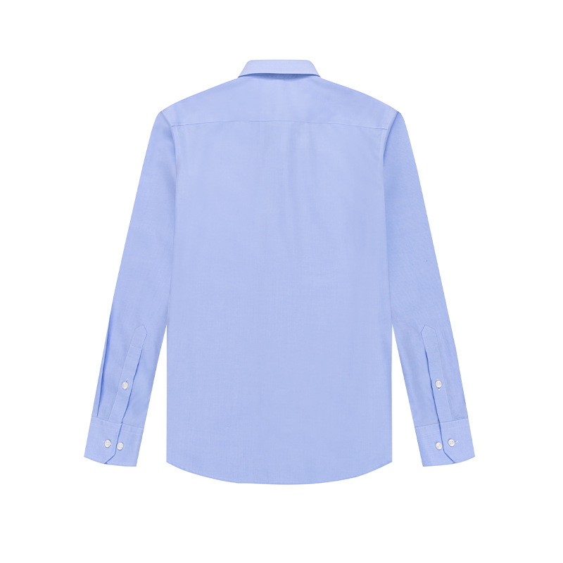 The new DP ready-to-wear, no-iron shirt for business formal men, long-sleeved, all-cotton, breathable, in stock with logo for the summer of 2025 details Picture