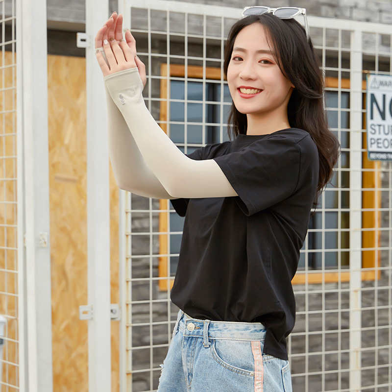 冰袖/儿童冰袖/袖套冰丝/防晒冰袖/冰丝袖男女夏季户外细节图