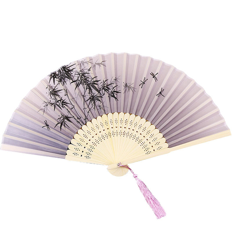 扇子/漆扇/折扇/团扇/扇子女夏季中国风白底实物图