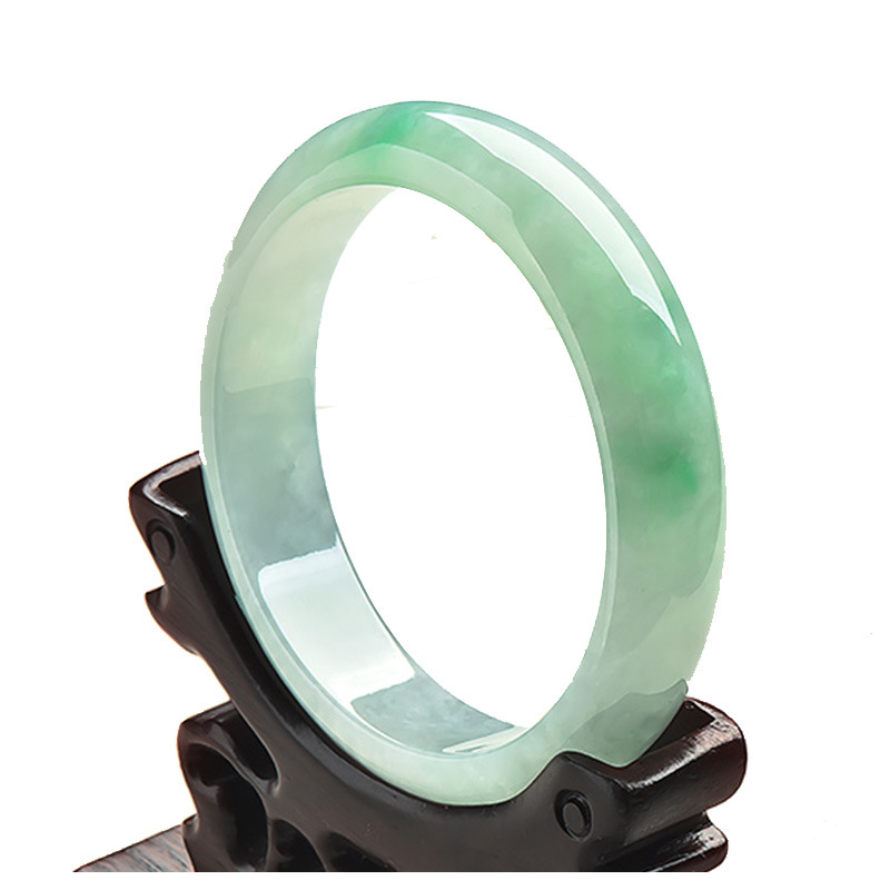 A Cargo Jade Bracelet A Cargo Ice Kind Yang Green Violet Myanmar Jade Jade Bracelet Wholesale Jade Jade Bracelet Item Picture