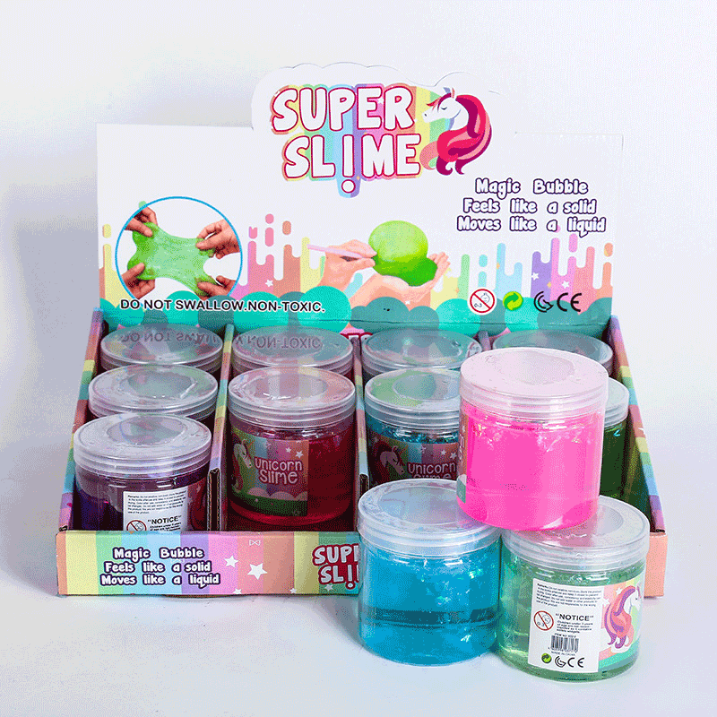 Cross-border exclusive supply crystal mud, poke mud, 12-can clay, snot mud, bubble mud toys manufacturer full figure