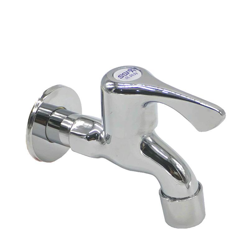 Extended washing machine faucet, all-copper 4-inch threaded switch, household bathroom mop, sink faucet manufacturer wholesale Item Picture