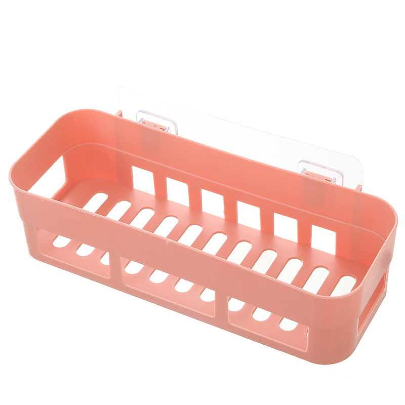 Bathroom wall-mounted storage rack, bathroom non-drilling storage rack, toilet wall-mounted suction cup, bathroom storage triangular rack Item Picture