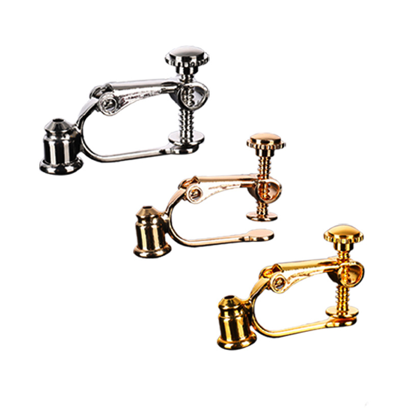 隐形diy耳夹转化配件保色电镀耳钉无耳洞无痛旋转螺丝耳夹转换器