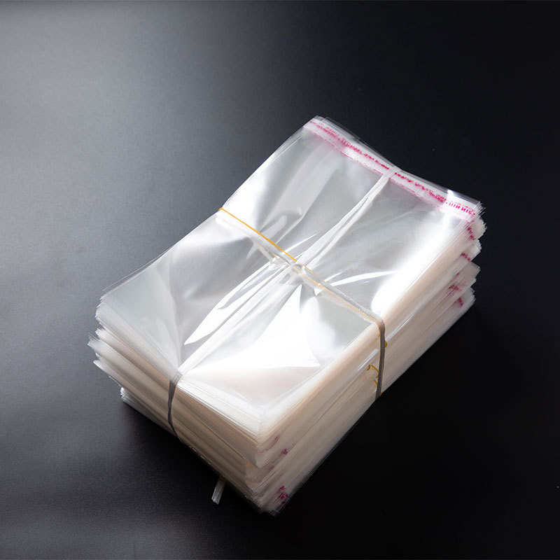 现货批发opp袋双层不干胶透明自粘袋塑料包装服饰opp薄膜包装袋