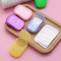 Travel disposable soap tablets Box soap paper Portable hand washing tablets Small soap tablets Mini soap paper