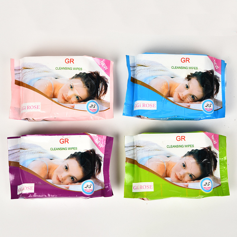 英文版出口25片装湿巾女士卸妆湿纸巾定做婴儿洁肤湿纸巾批发产品图
