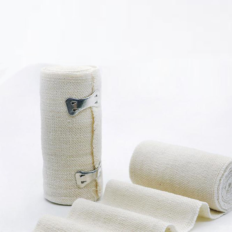 Factory wholesale spandex white plain elastic bandages, training bandages, all-cotton elastic bandages details Picture