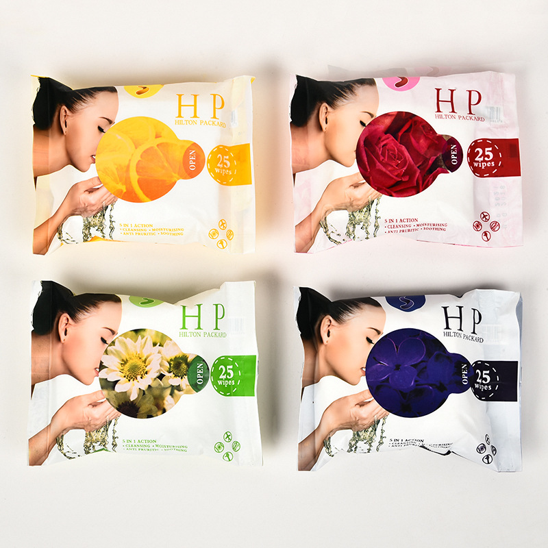 英文版出口25片装湿巾女士卸妆湿纸巾定做婴儿洁肤湿纸巾批发细节图