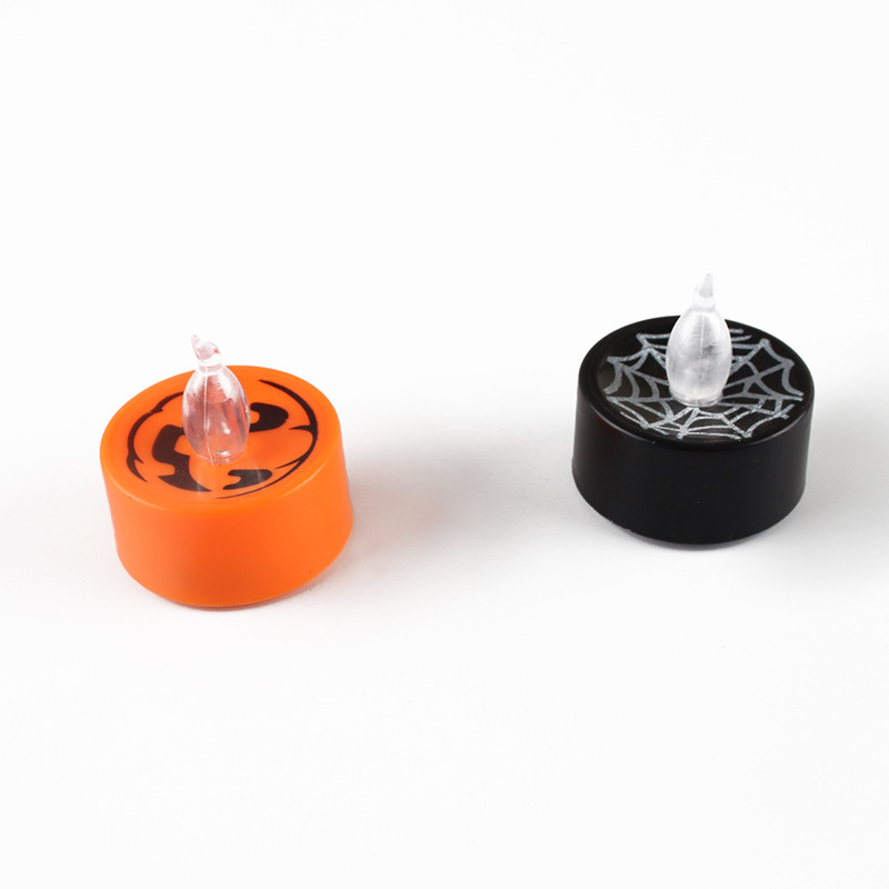 批发直销新品万圣节蜘蛛网蜡烛 节庆用品发光蜡烛 万圣节道具详情图2