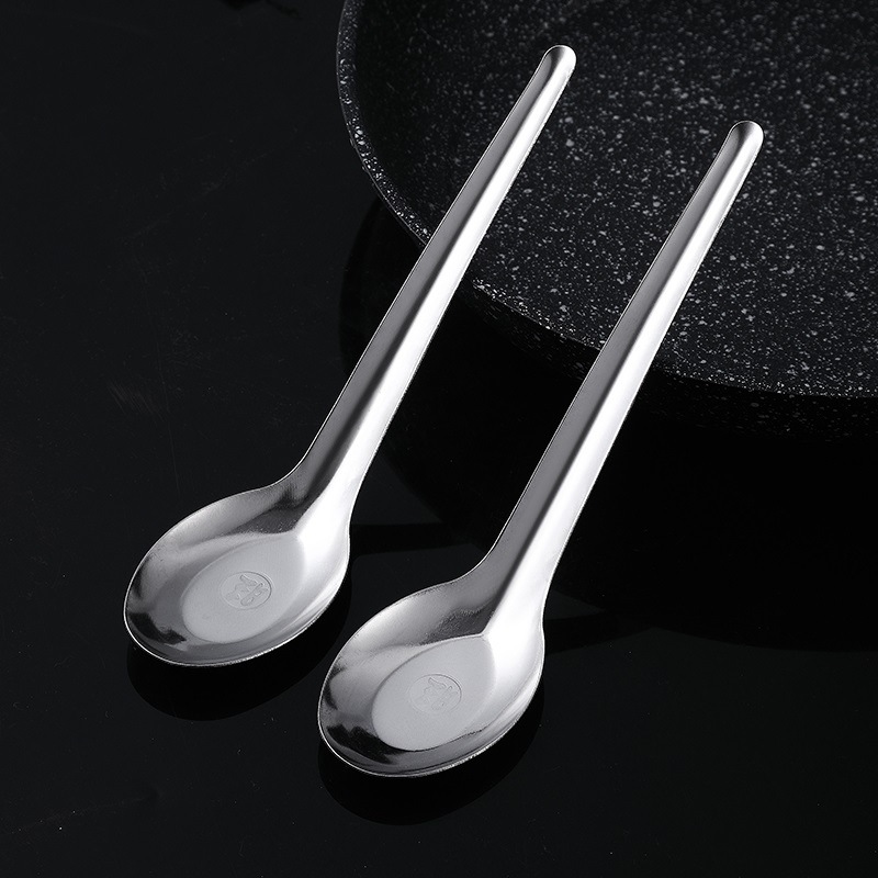 Stainless Steel Spoon Household Soup Spoon Colander Hotel Tableware Dessert Spoon Coffee Spoon Kitchen Seasoning Spoon Cake Fork Specification drawing