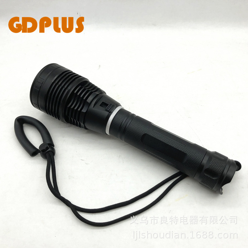 The 2020 new P50 and P70 high-intensity professional diving deep-sea operation patrol aluminum alloy flashlight is extremely bright Specification image