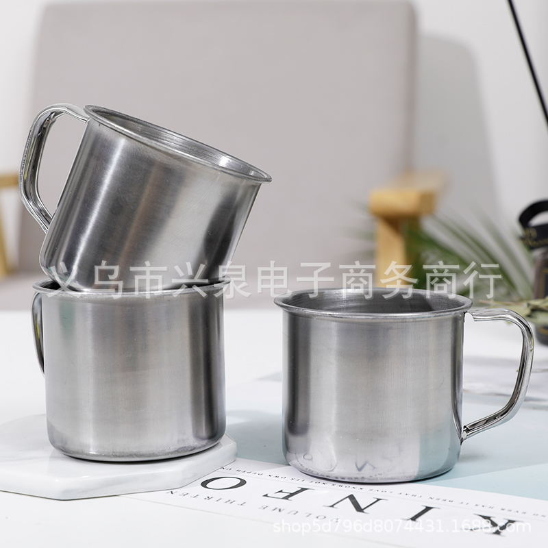 【 Zone 3-5 】 Unpolished steel cups 1000 per box, metal-mouthed cups, small cups, steel cups 7 cm, water cups, tea cups, wine cups, steel-mouthed cups 1 yuan per piece, supply