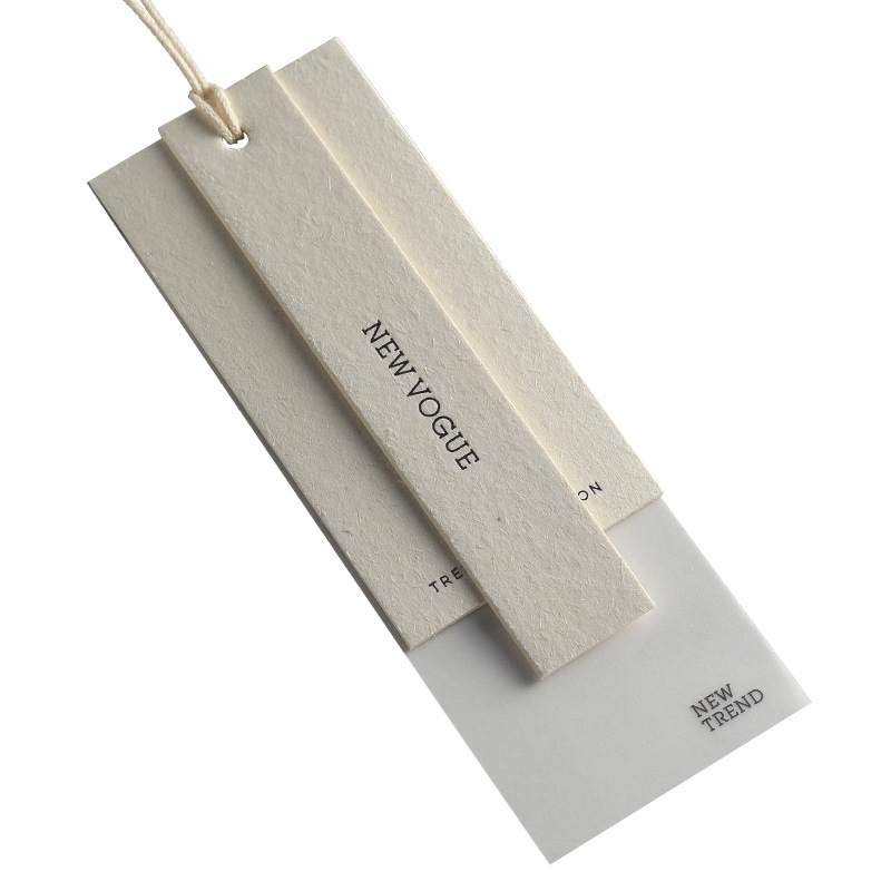 草香纸高档吊牌定 做服装店挂牌套装订 做牛油纸衣服吊卡标签印刷详情图1