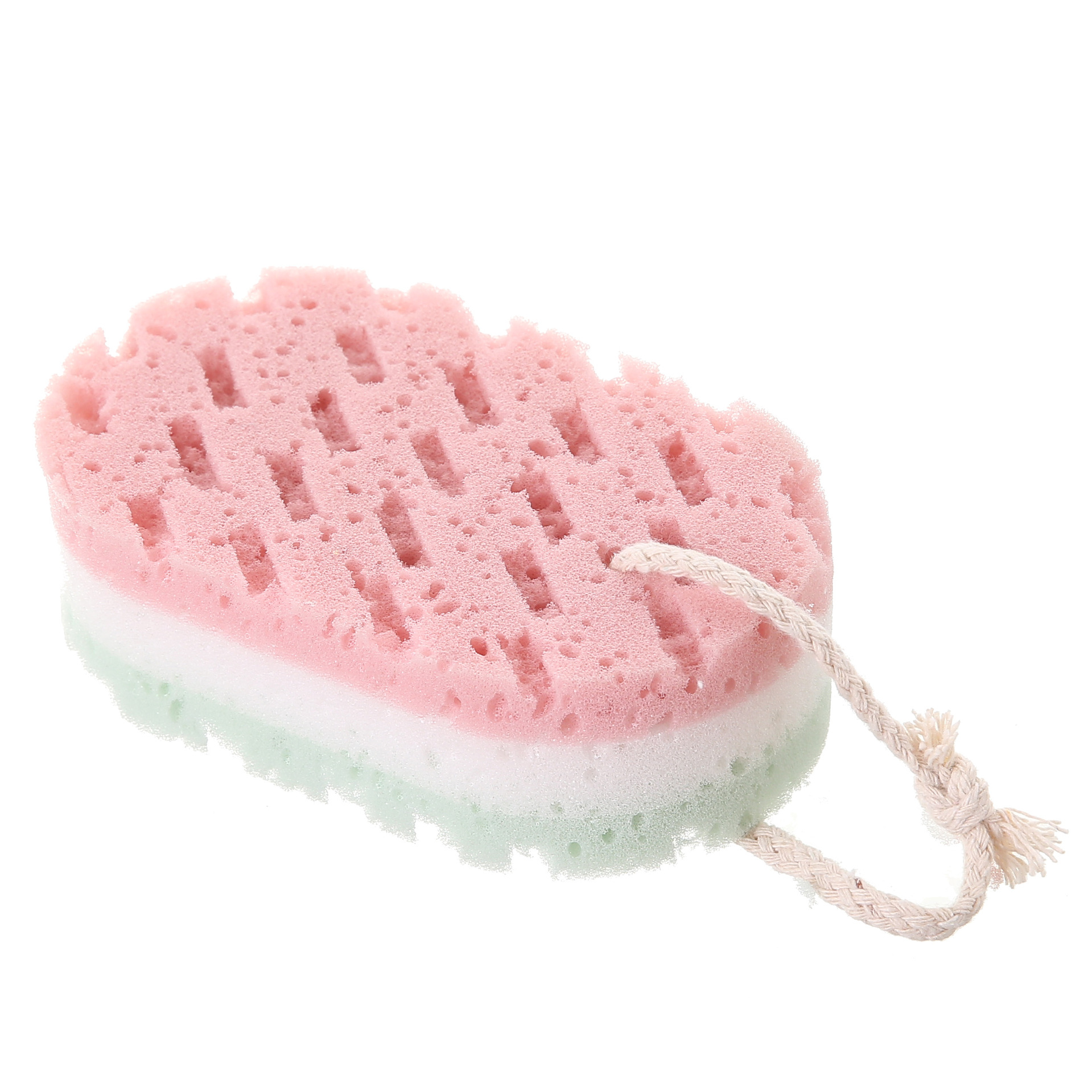 A200 Thickened Three-Color Bath Towel Bathroom Adult Bath Sponge Scrub Two-Sided Bath Scrub Exfoliating Bath Ball Bath Flower Item Picture