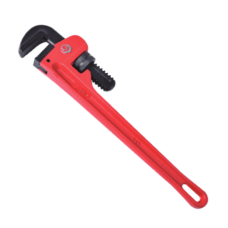 Weida smooth handle heavy-duty pipe wrench, new heavy-duty water pipe wrench, pipeline maintenance, oil field and mine American-style pipe wrench Application Scenario