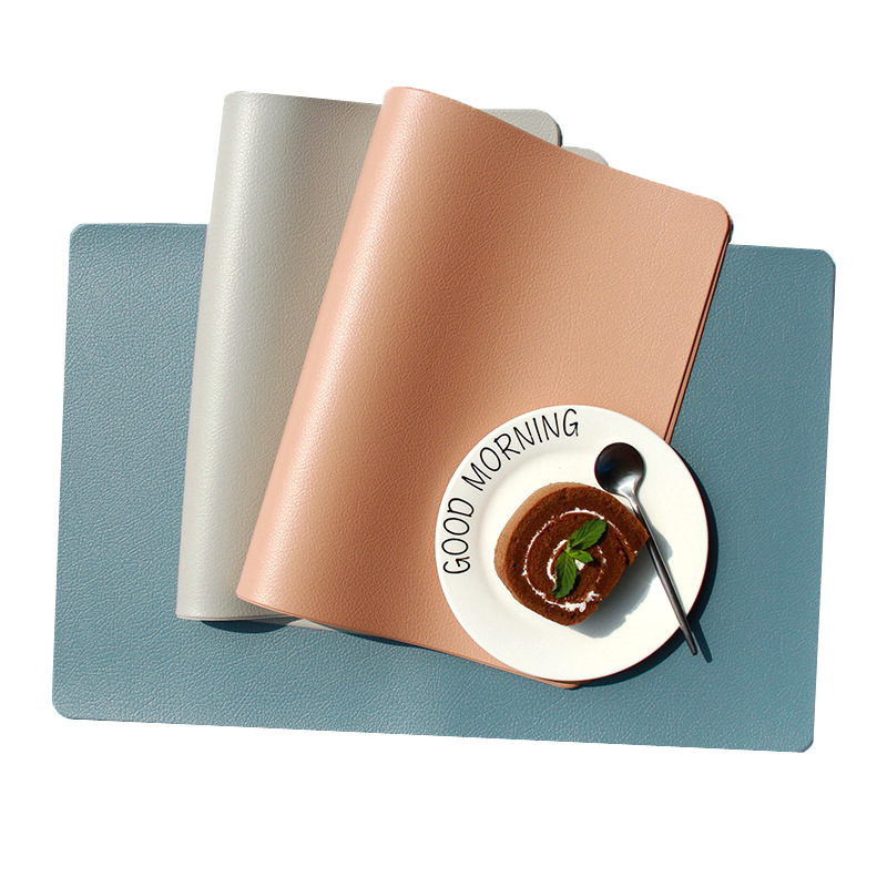 Cross-Border Nordic Style Leather Placemat Non-Slip Thermal Mat Table Mat Home Table Mat Waterproof Hotel Western Placemat Coaster Item Picture