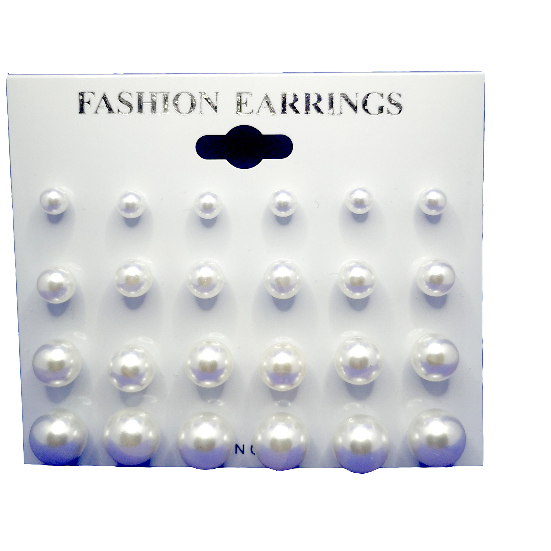 Pearl stud earrings, 12 pairs of stud earrings, high-gloss street stud earrings, pearl stud jewelry manufacturer wholesale Item Picture