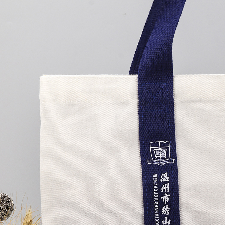 Direct For Creative Advertising Printed Cotton Bag Logo Simple Fashion Student Hand Shopping Canvas Bag details Picture