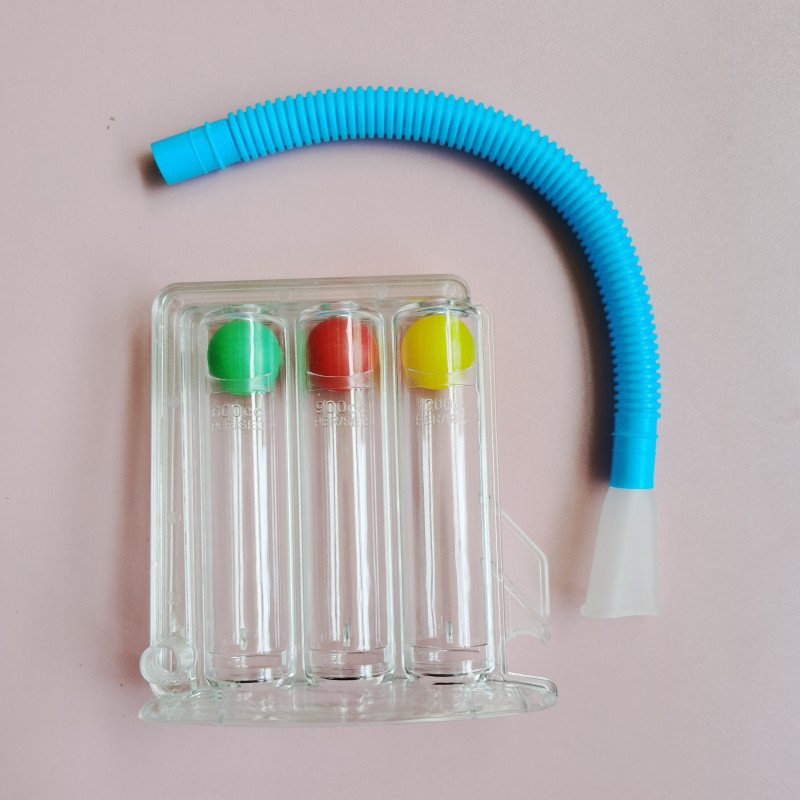 Breathing trainer, three-ball instrument, lung capacity training, lung function exercise, surgical rehabilitation details Picture