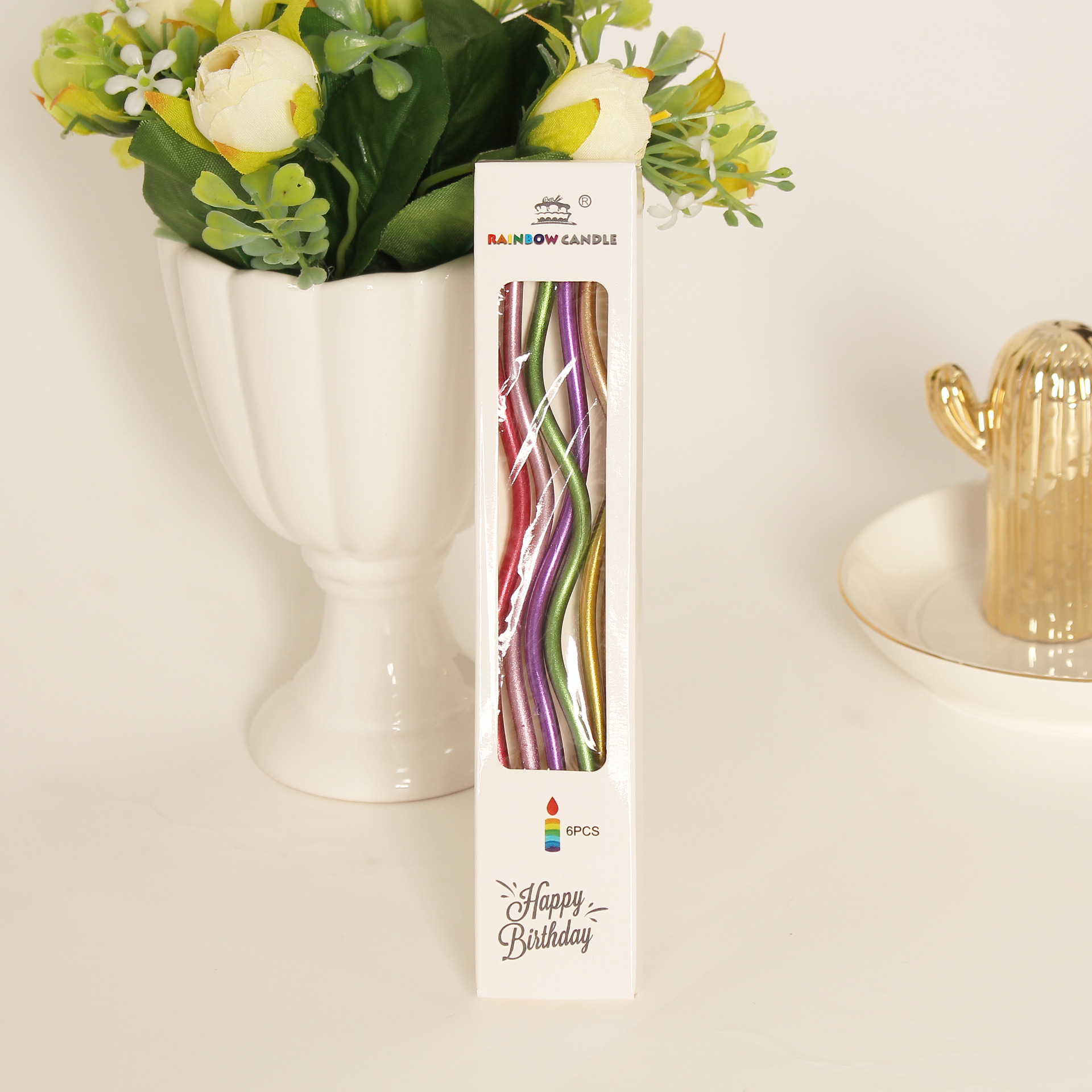 玻璃激光雕刻/蜡烛定制/8两红烛/扭扭棒蜡烛/蜡烛细节图