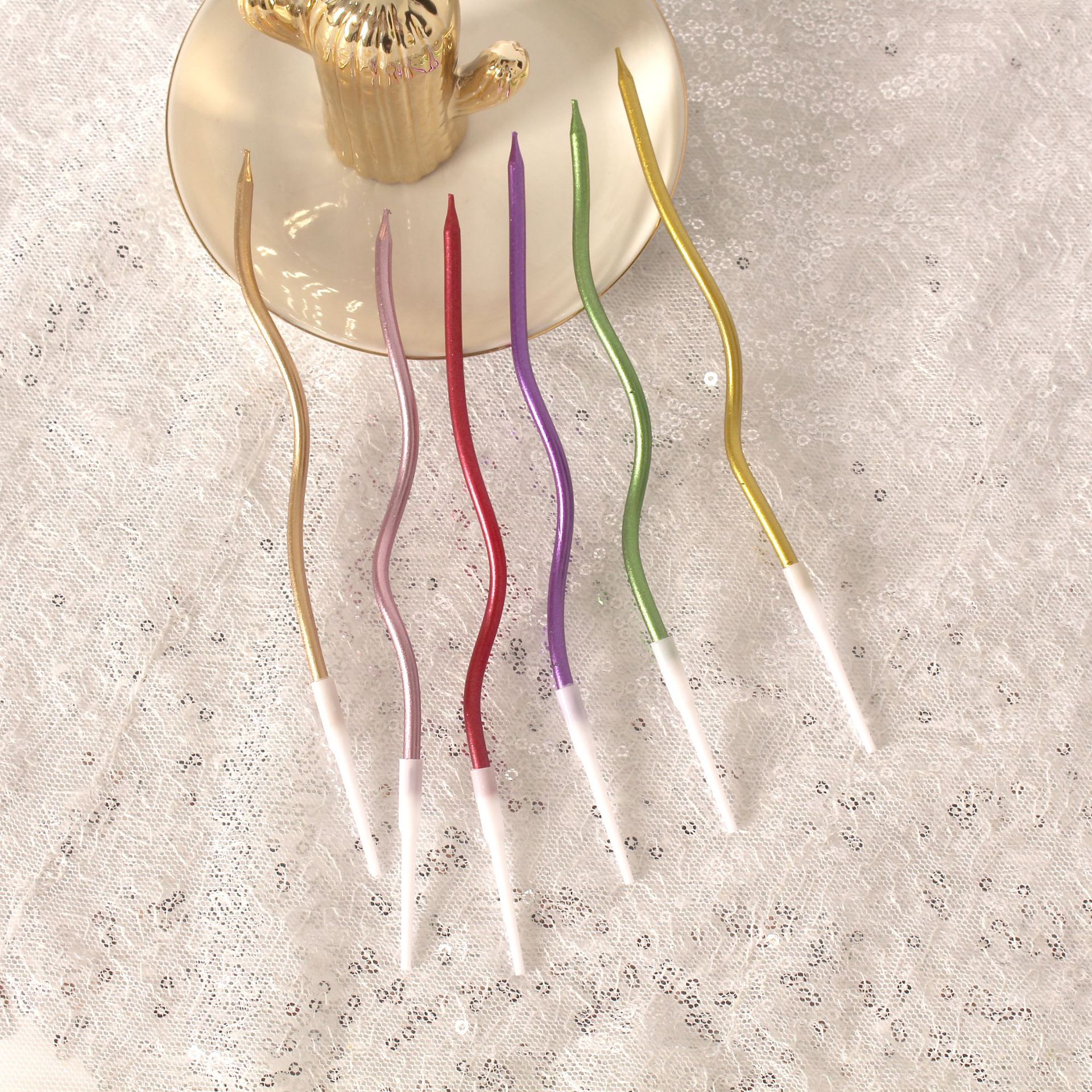 玻璃激光雕刻/蜡烛定制/8两红烛/扭扭棒蜡烛/蜡烛产品图