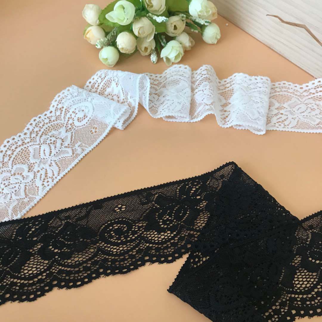 Wholesale of 6.5cm elastic lace trim underwear, clothing accessories and DIY wedding dresses from the manufacturer Application Scenario