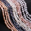 Baroque irregular-shaped pearls 4-9mm natural freshwater two-sided glossy colored pearl loose beads diy jewelry accessories details Picture
