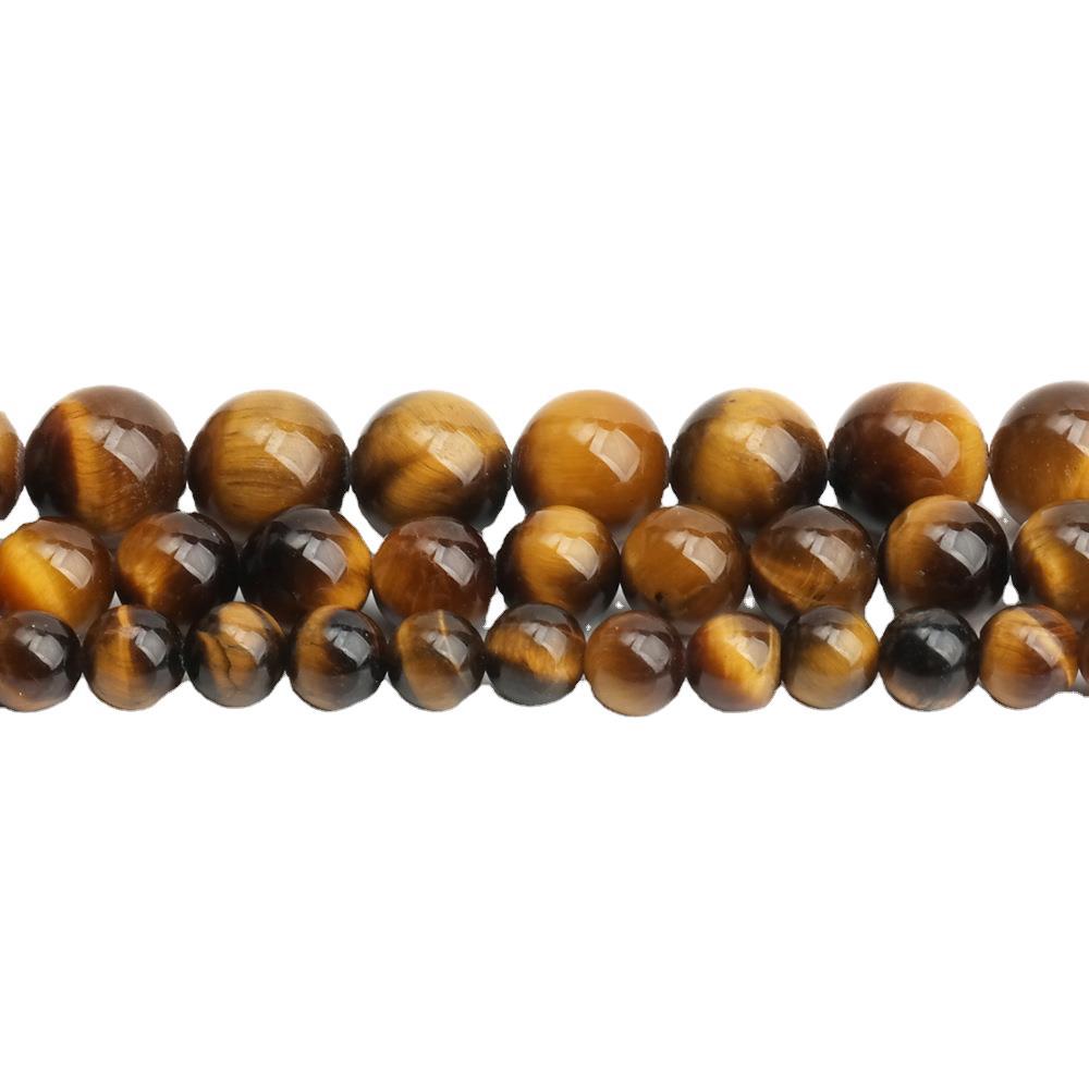 Jingde Jewelry Tiger Eye Stone Loose Beads Diy Jewelry Accessories Tiger Eye Stone Yellow Tiger Eye Stone Round Beads Semi-Finished Wholesale Item Picture