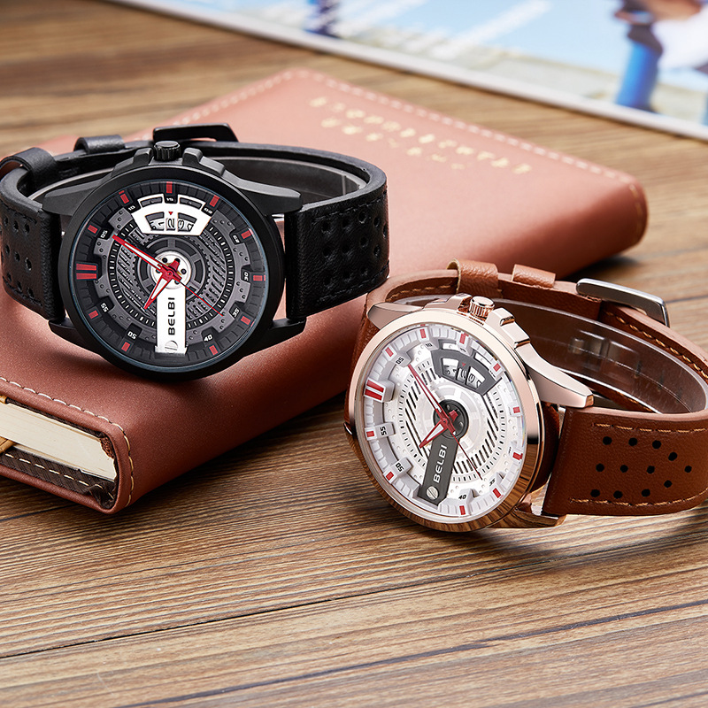 2022新创意跨境品牌手表时尚男士防水石英錶钢带批发厂家腕表