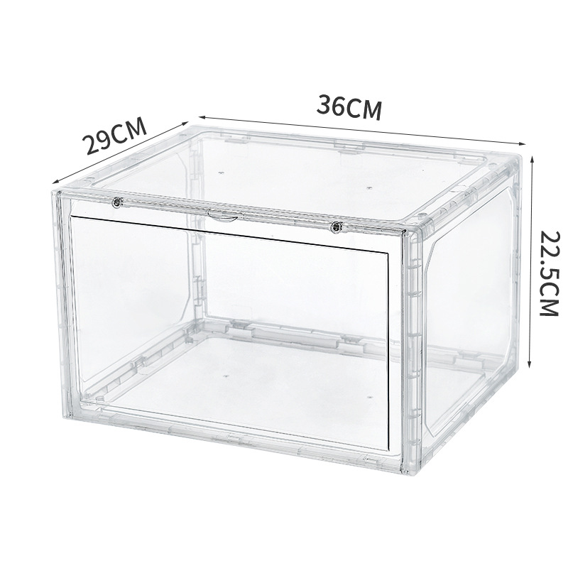 Thickened Pp Storage Box Shoebox Transparent Acrylic Storage Dustproof Aj Basketball Shoebox Display Shoe Cabinet Flap Application Scenario